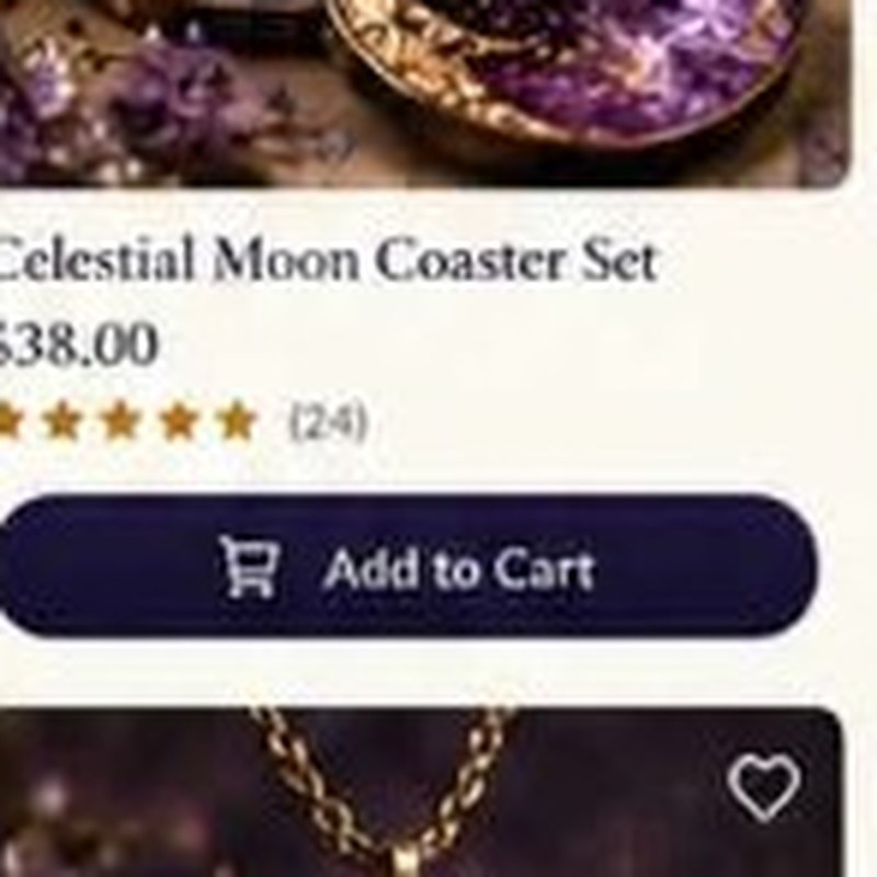 Celestial Moon Coaster Set